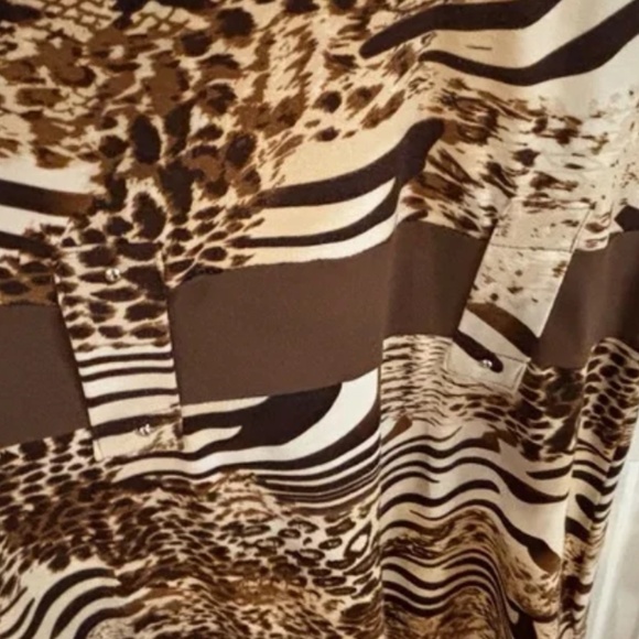 SO sexy 90s stretch leopard print v neck dress !  * accepting offers - Picture 3 of 6